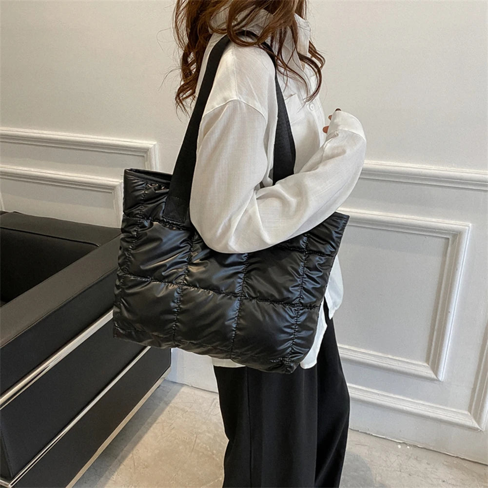 Large Capacity Cotton Padded Top-handle Bag