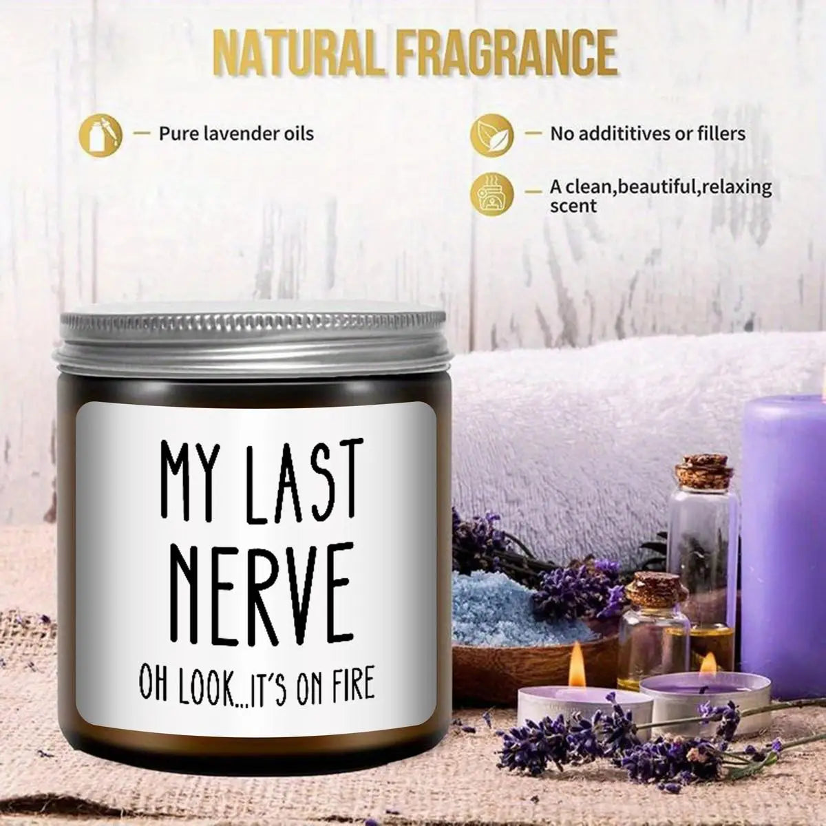 Lavender scented candle gift