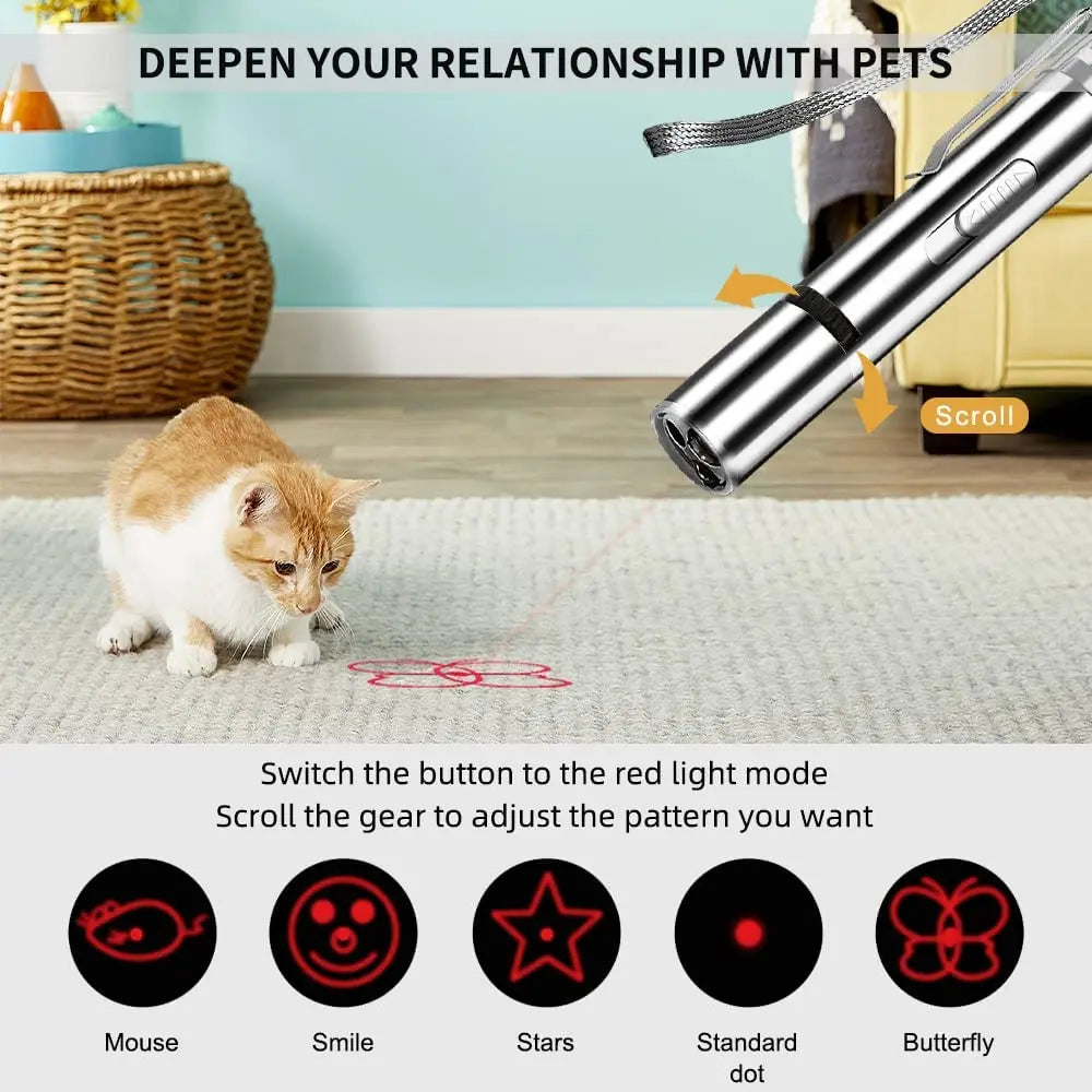 Rechargeable 3-in-1 Flashlight Infrared Detector Pet