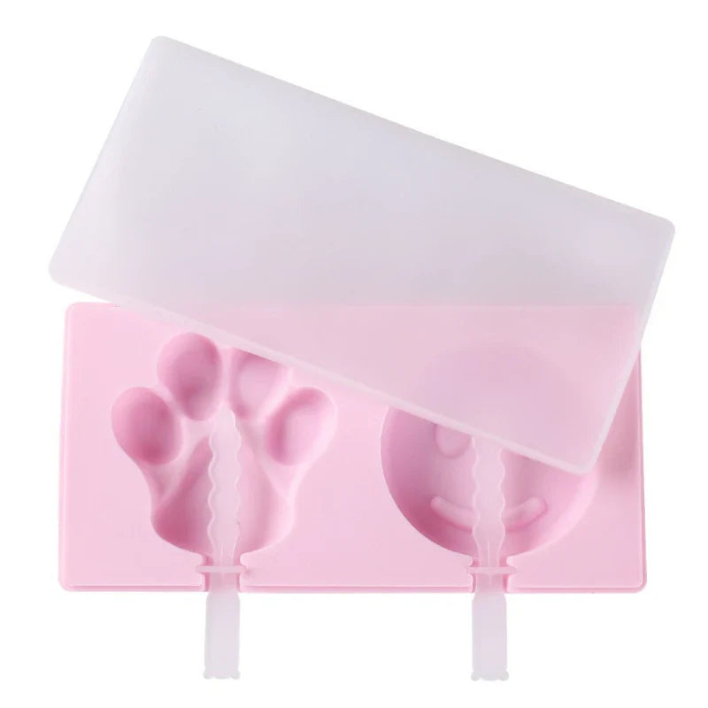 Silicone Ice Cream Mold with Lid and Sticks