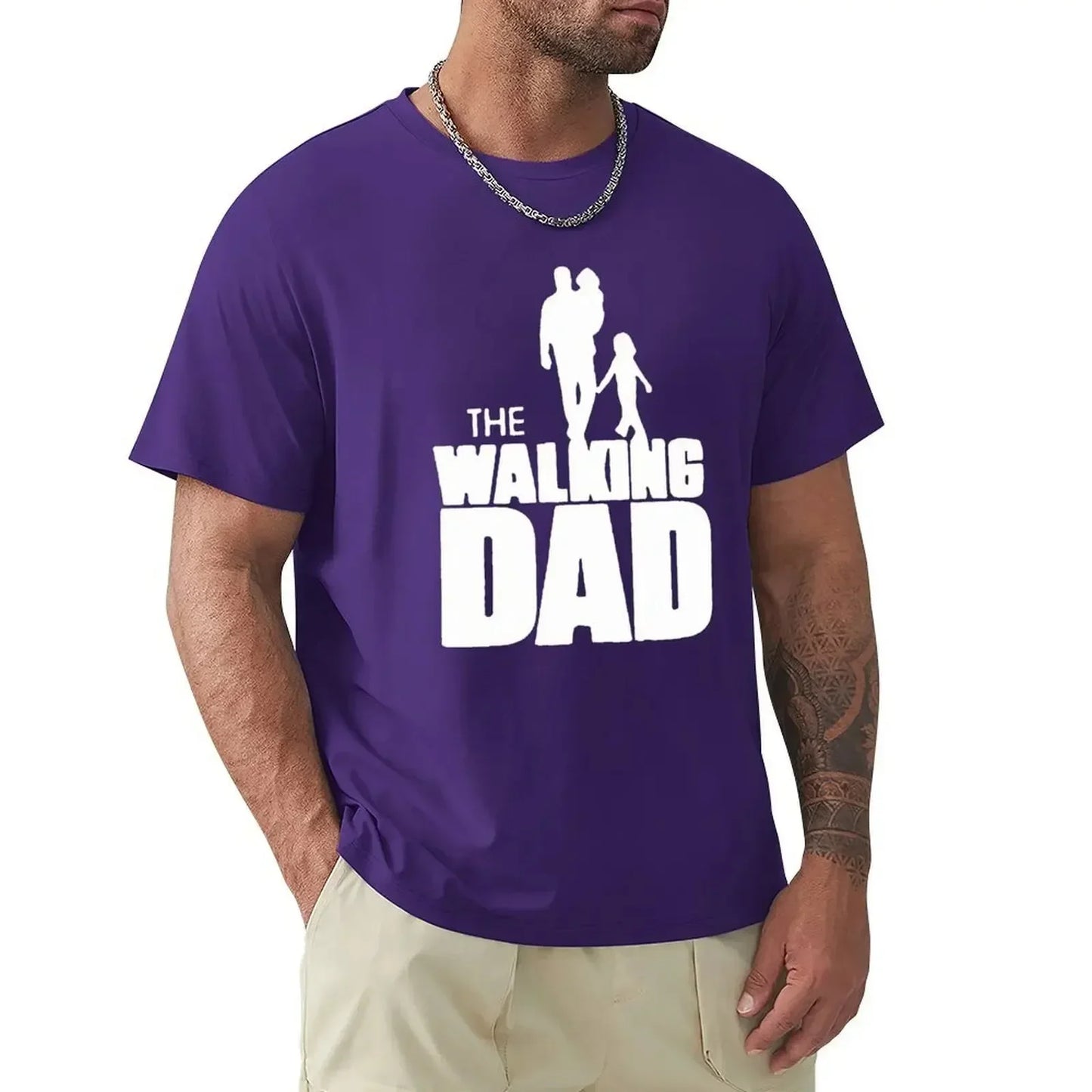 Father's Day T-shirt Walking Dad
