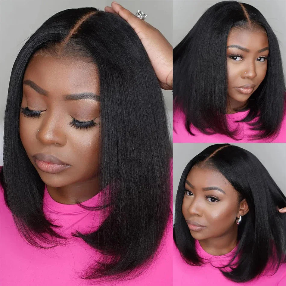 Yaki Straight Wear And Go Glueless Human Wigs - MONLANE