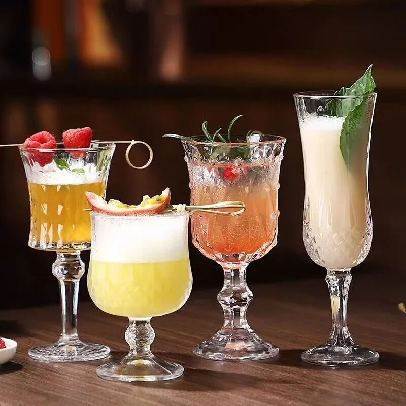 Vintage Crystal Cocktail Goblet