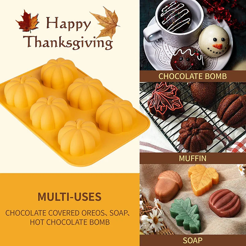 Pumpkin Silicone 3D Molds