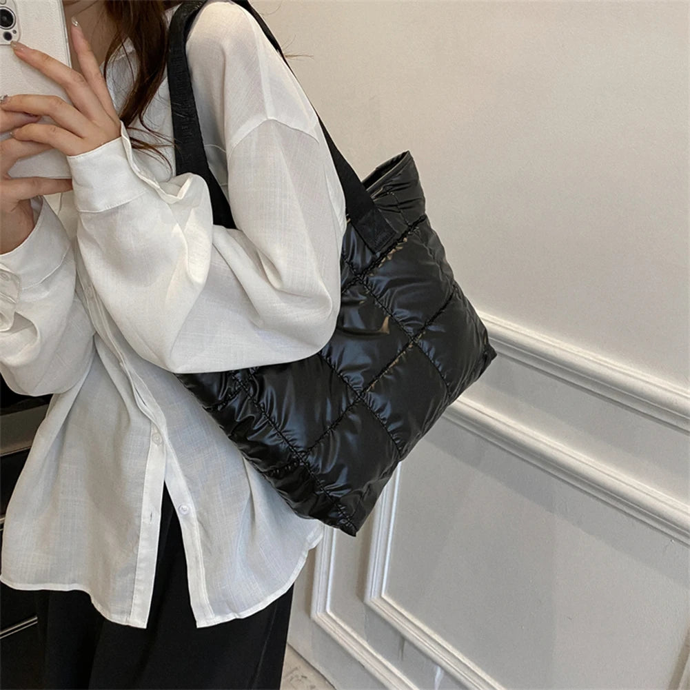 Large Capacity Cotton Padded Top-handle Bag