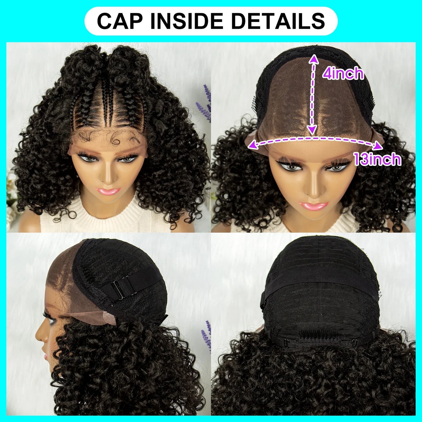Frontal Cornrow lace  front Wig