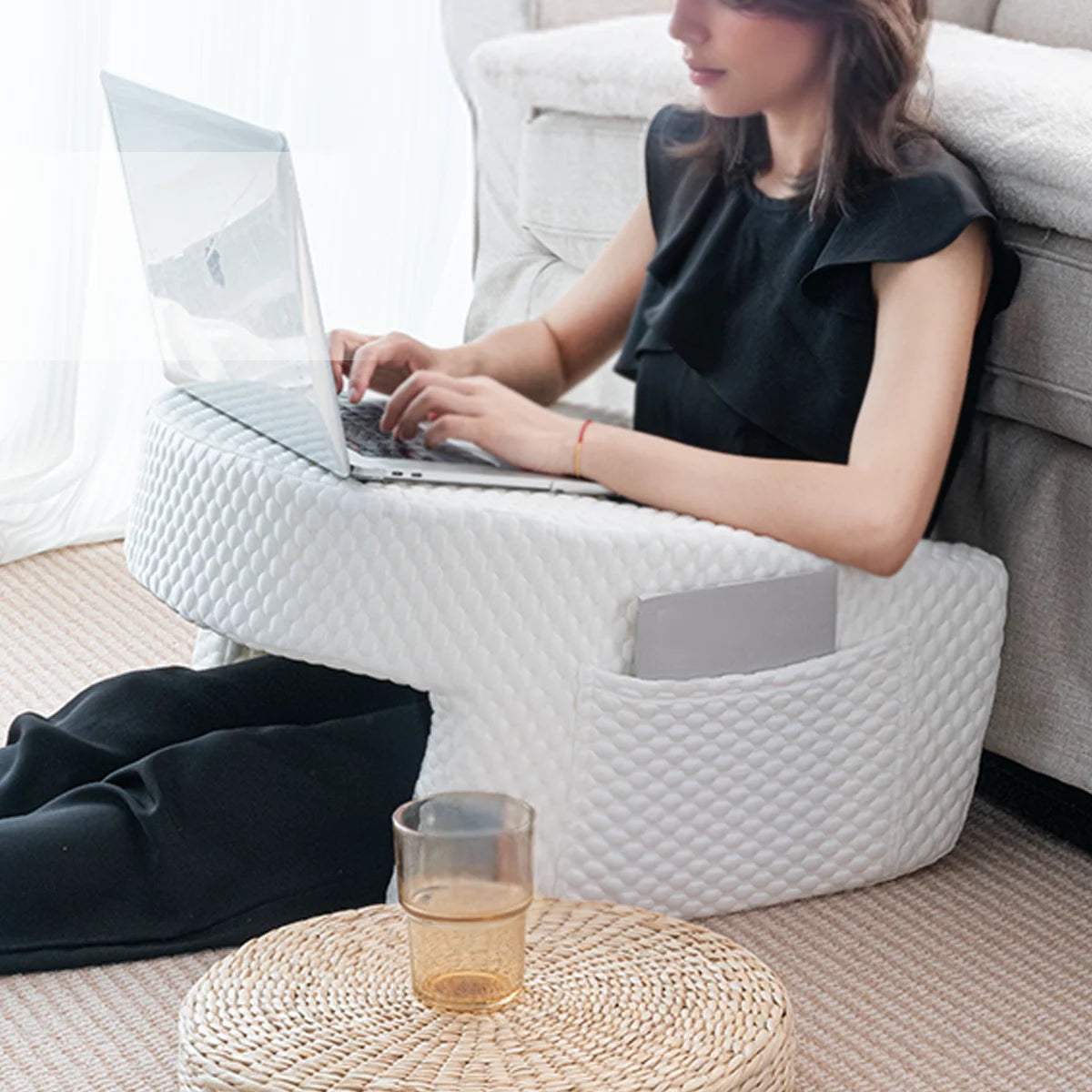 Arm Rest Lap Desk Pillow