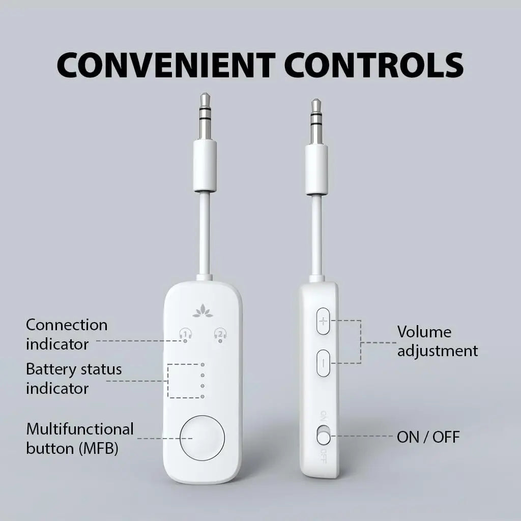 Premium Airplane Bluetooth 5.3 Adapter l