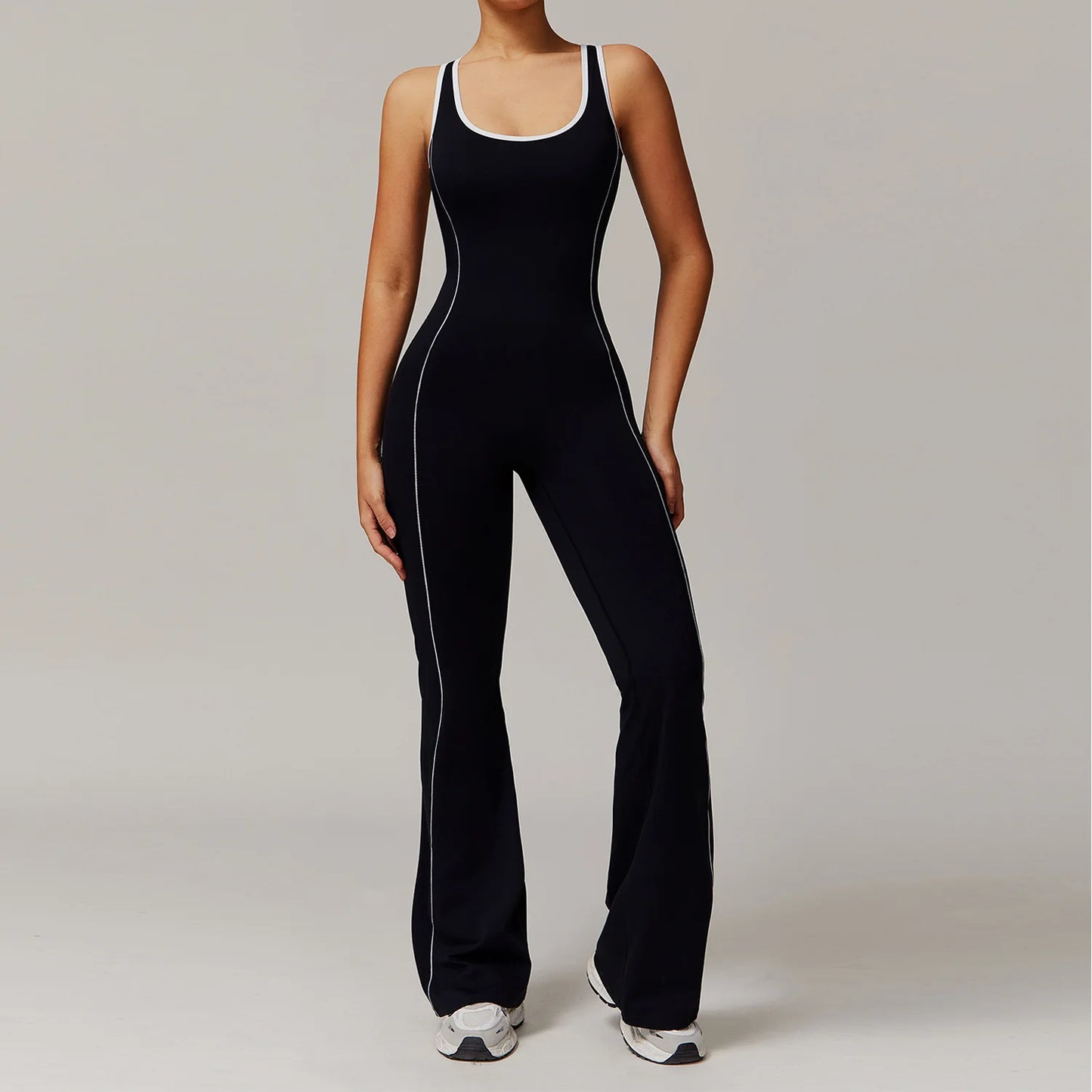 Back Clashing Yoga Jumpsuit