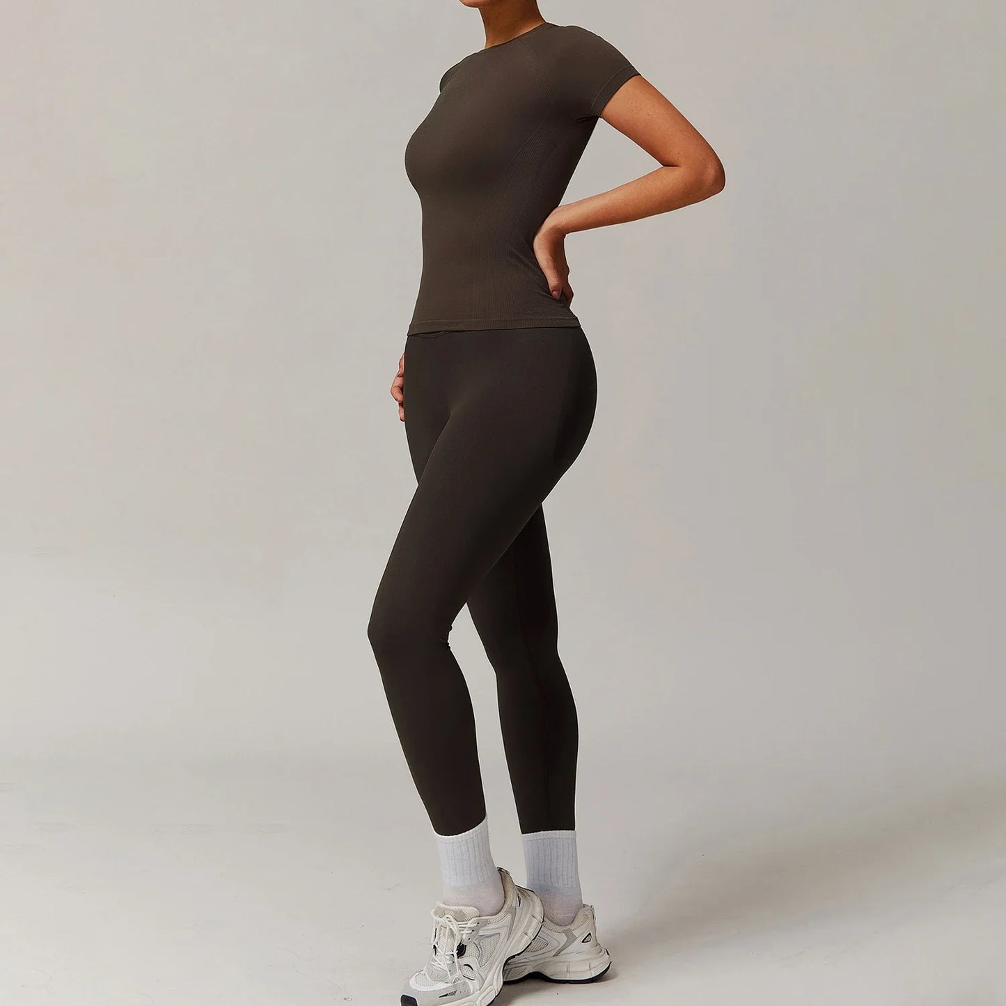Seamless 2 Piece Fitness Leggings Set