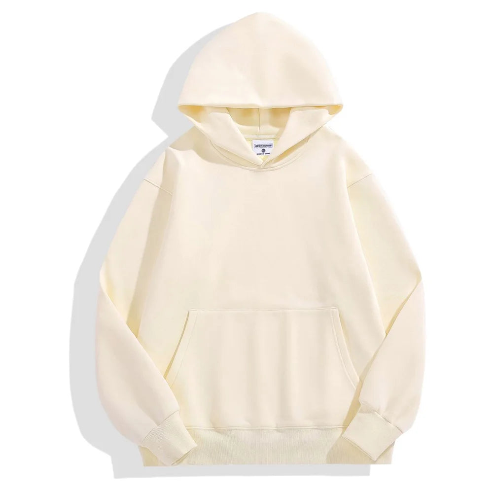 Cotton Plus Velvet Hooded Sweater