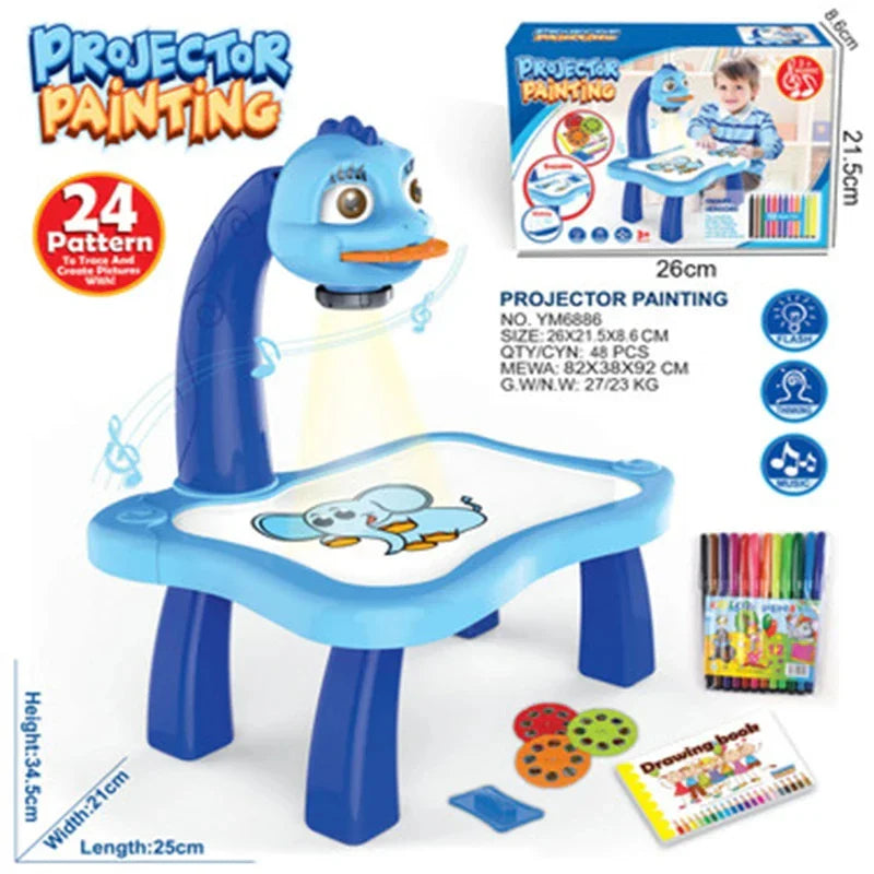 LED Projector Kids Painting Board