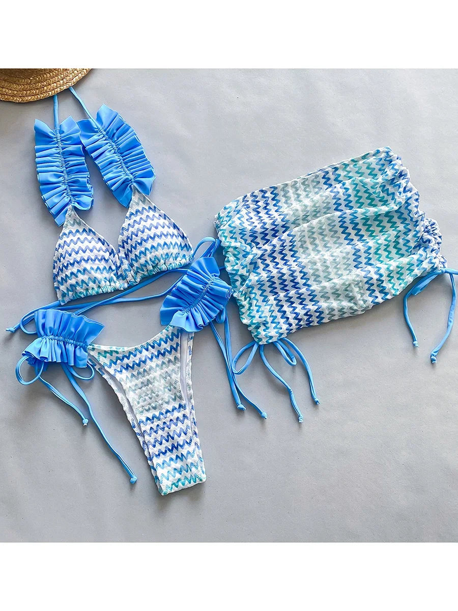 Ruffled Frill Bikini