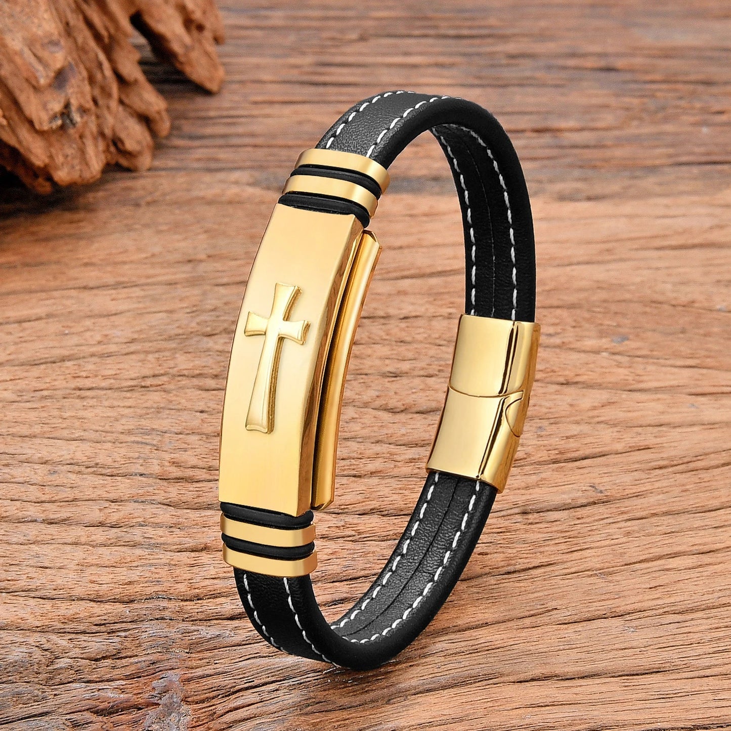 Weaving Leather Punk Bracelet