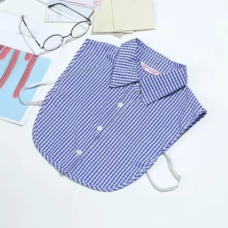 1Pc Solid Color Detachable Shirt