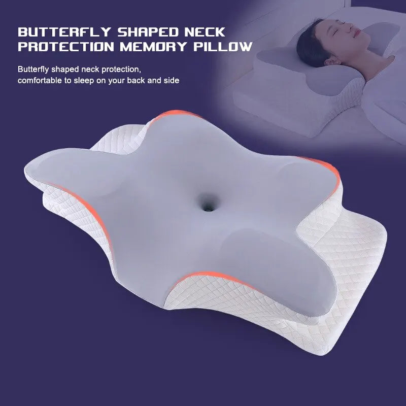 Butterfly Shaped Cervical Slow Rebound Neck Pillow - MONLANE