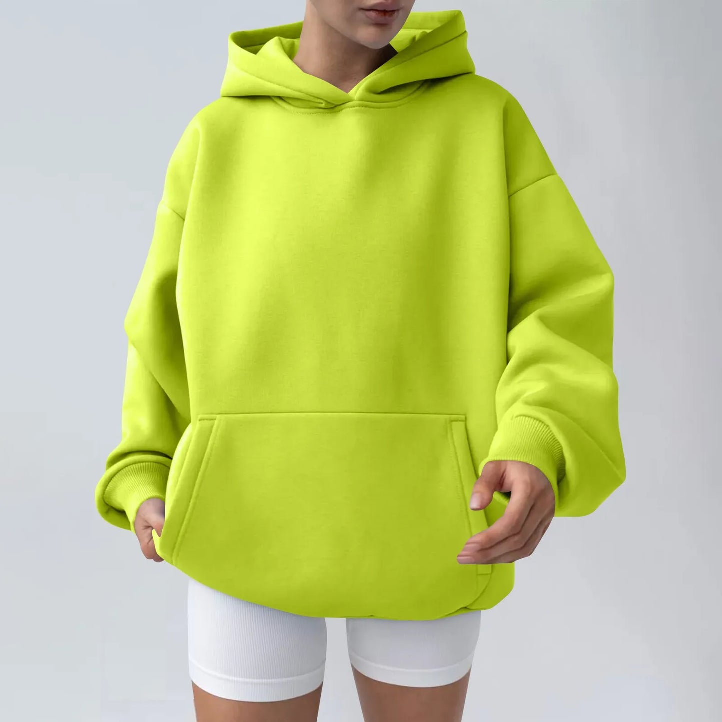 Trendy Solid Color Sports Hoodies