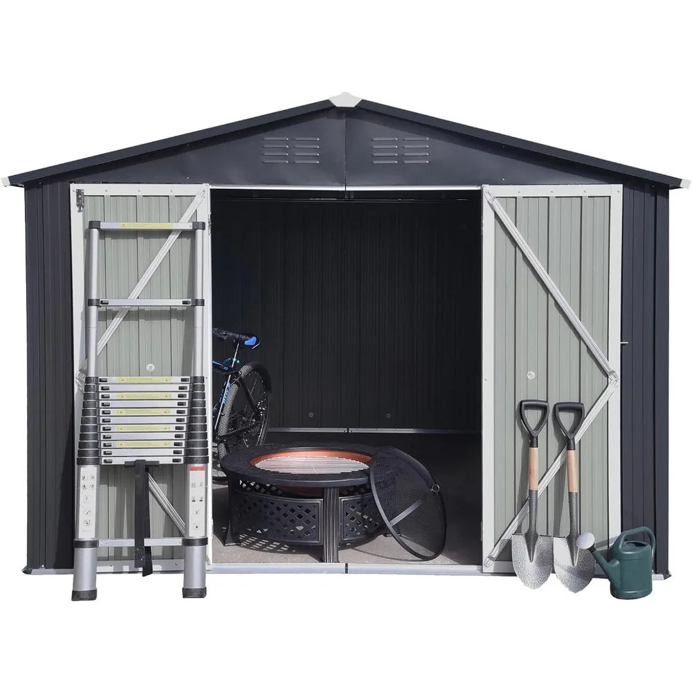 Metal Outdoor Storage Storage shed - MONLANE