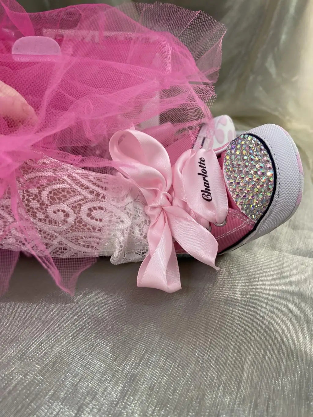 Diamond Baby Shoes Pacifier Set - MONLANE