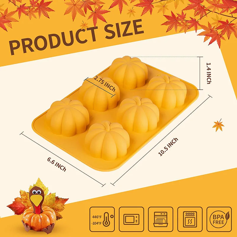 Pumpkin Silicone 3D Molds