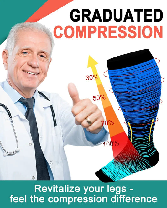 Running Compression Socks Knee High -Plus Size - MONLANE