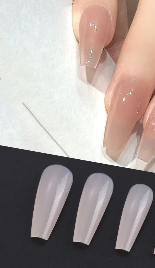 Nude Pink Press On Acrylic Extension