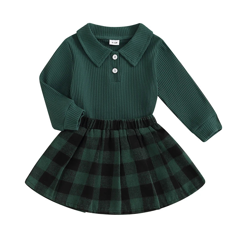 Ribbed Knit Long Sleeve girl outfit