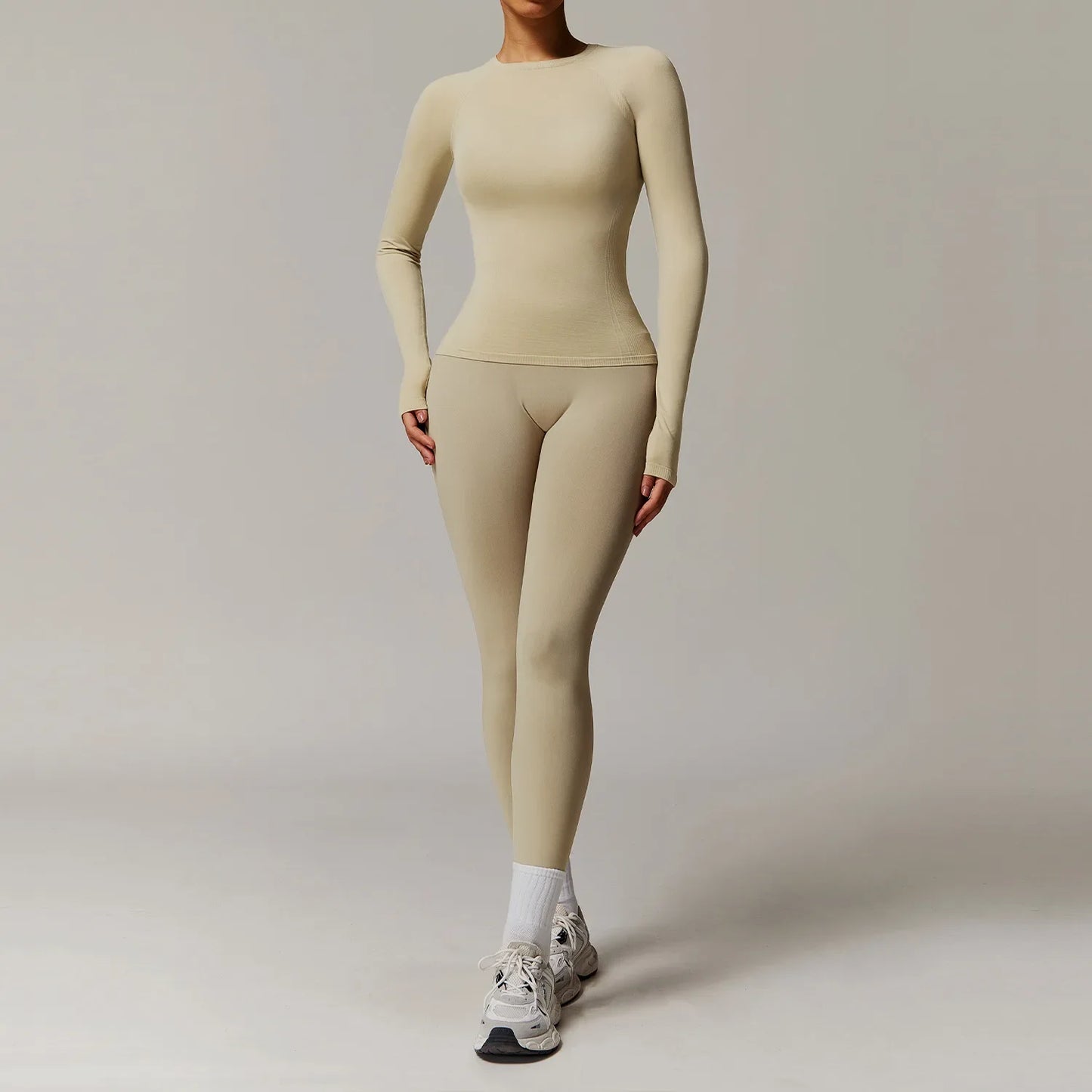 Seamless 2 Piece Fitness Leggings Set