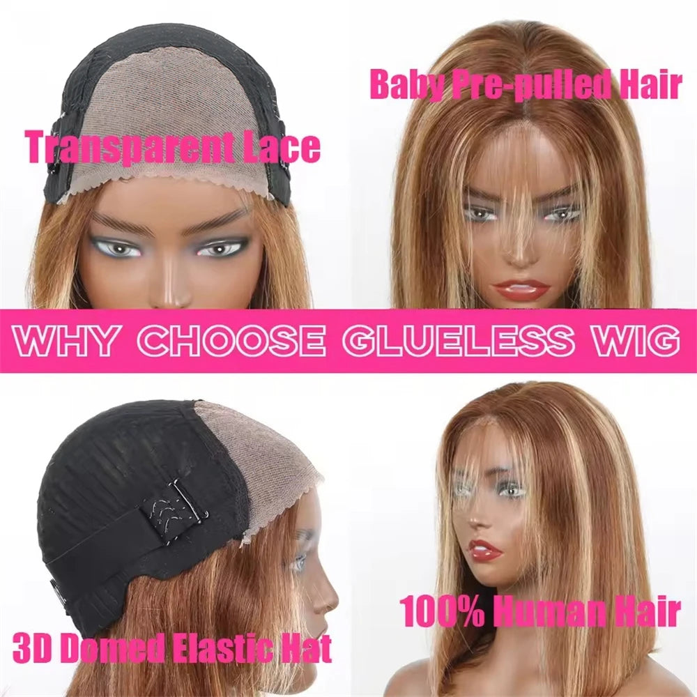 Straight Highlight Glueless Wig