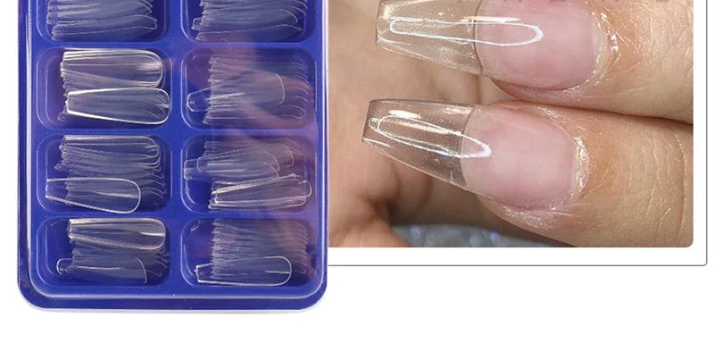 Nude Pink Press On Acrylic Extension