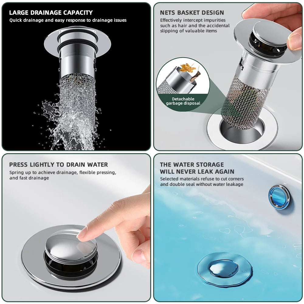 Pop-Up Sink Filter Plug
