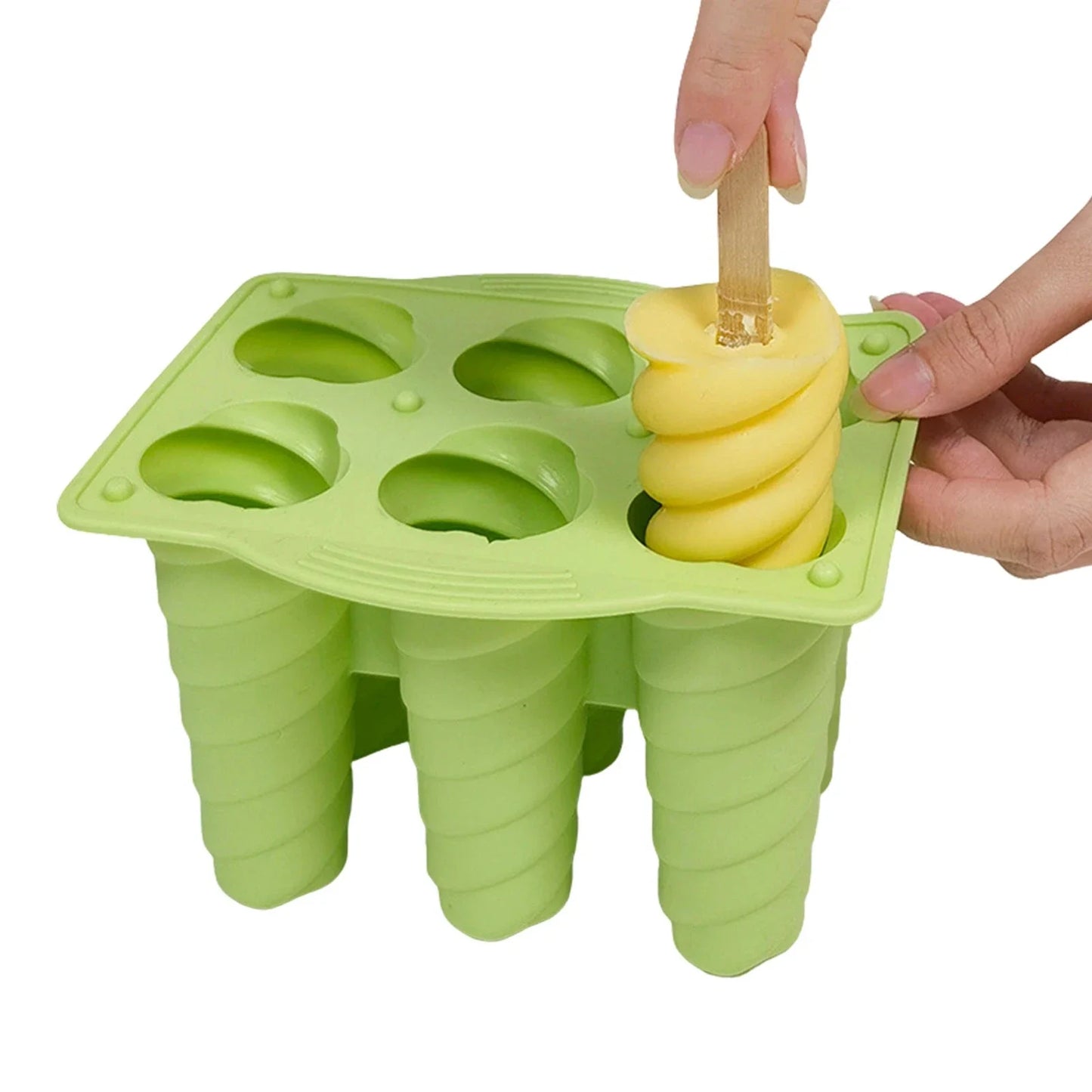 6 Hole Silicone Popsicle Molds