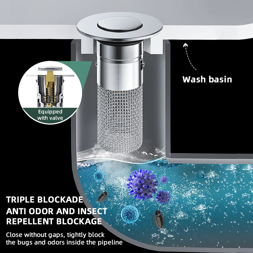 Pop-Up Sink Filter Plug