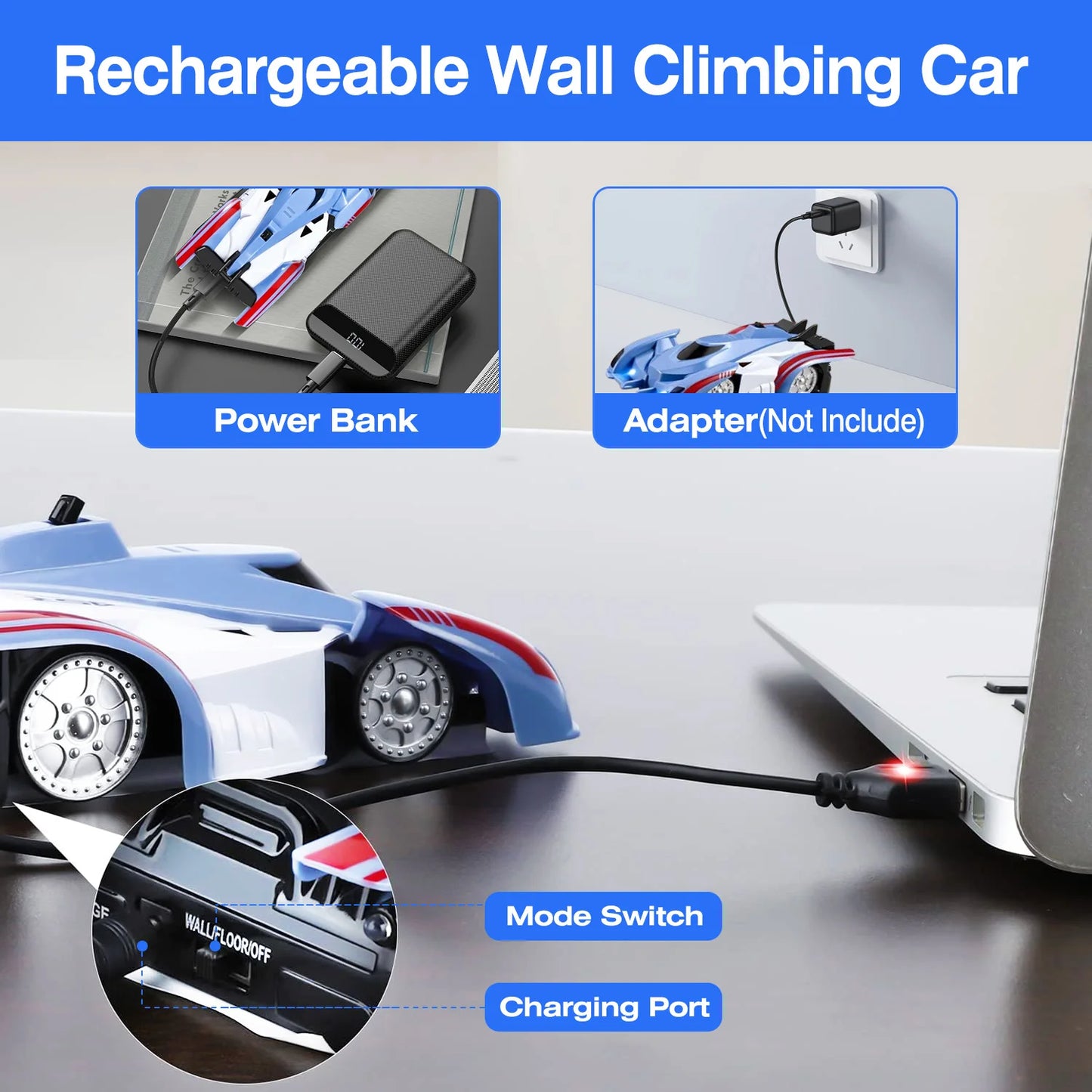 Electric Wall Climbing Car