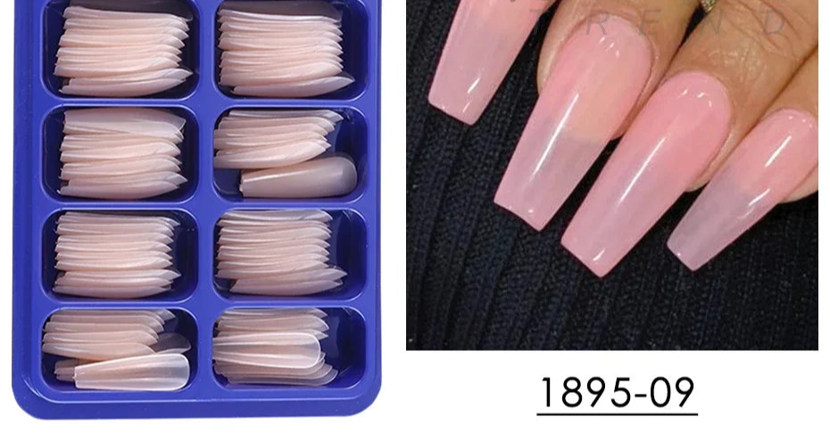 Nude Pink Press On Acrylic Extension