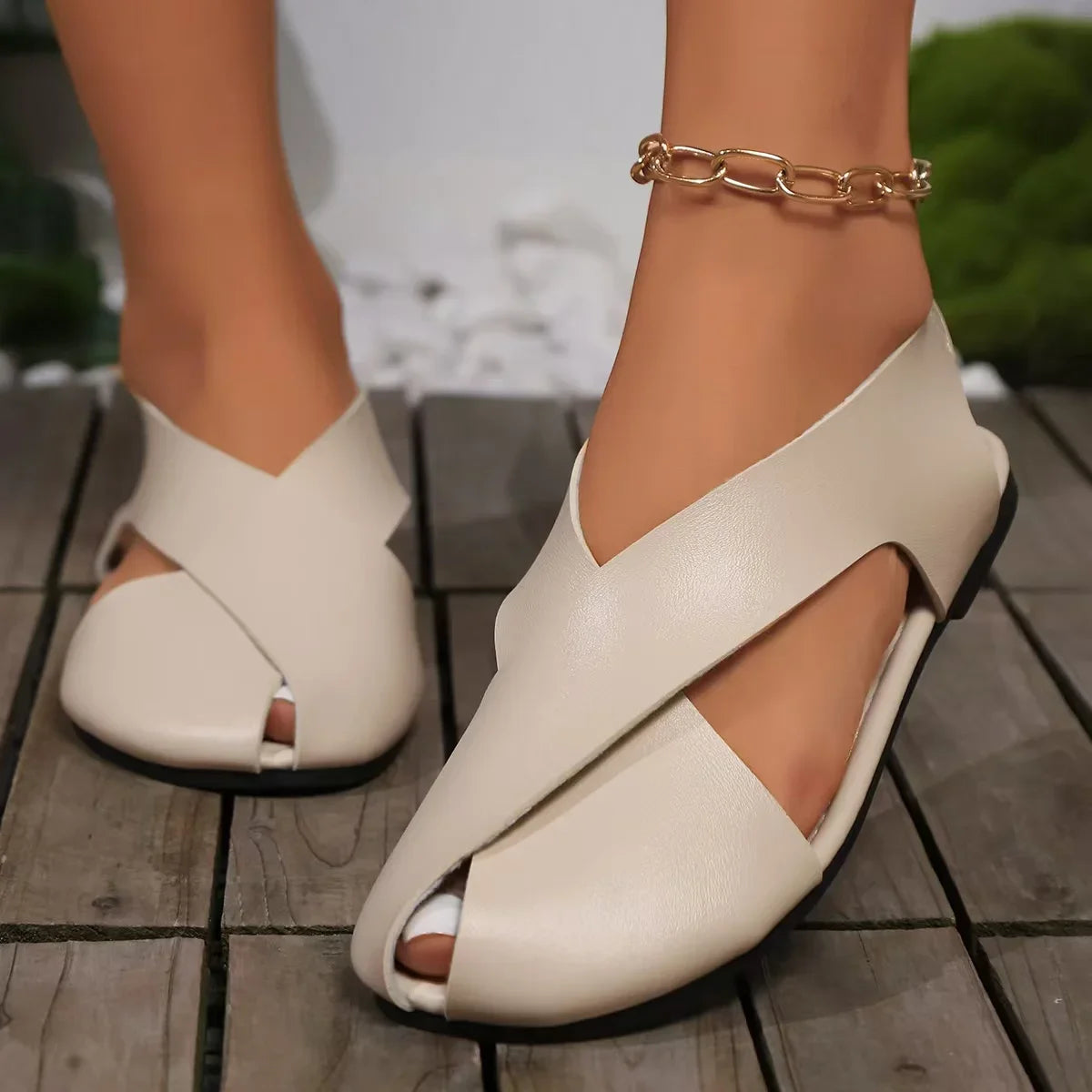 Summer Closed-Toe Sandals