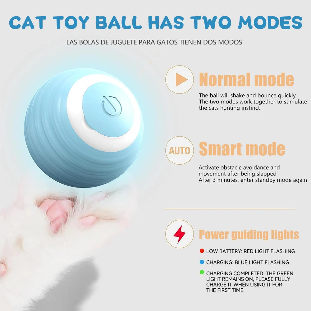 Smart Cat Toy Automatic Rolling Ball