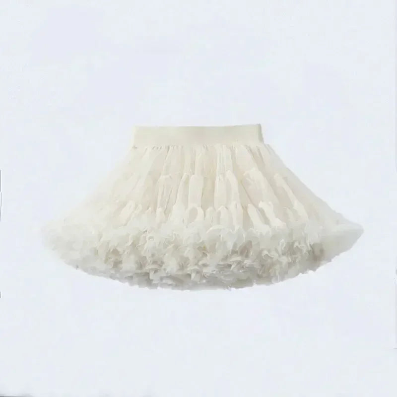 Lace Skirt Girls Fluffy Tutu Skirt