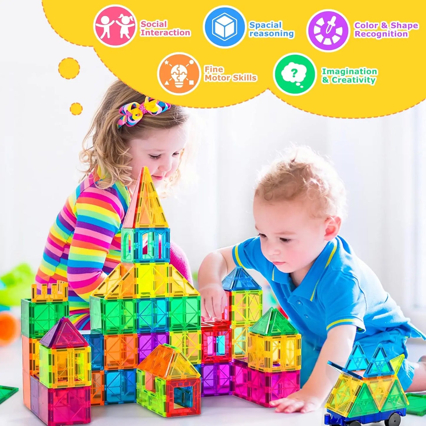 STEM Learning Magnet Construction Set