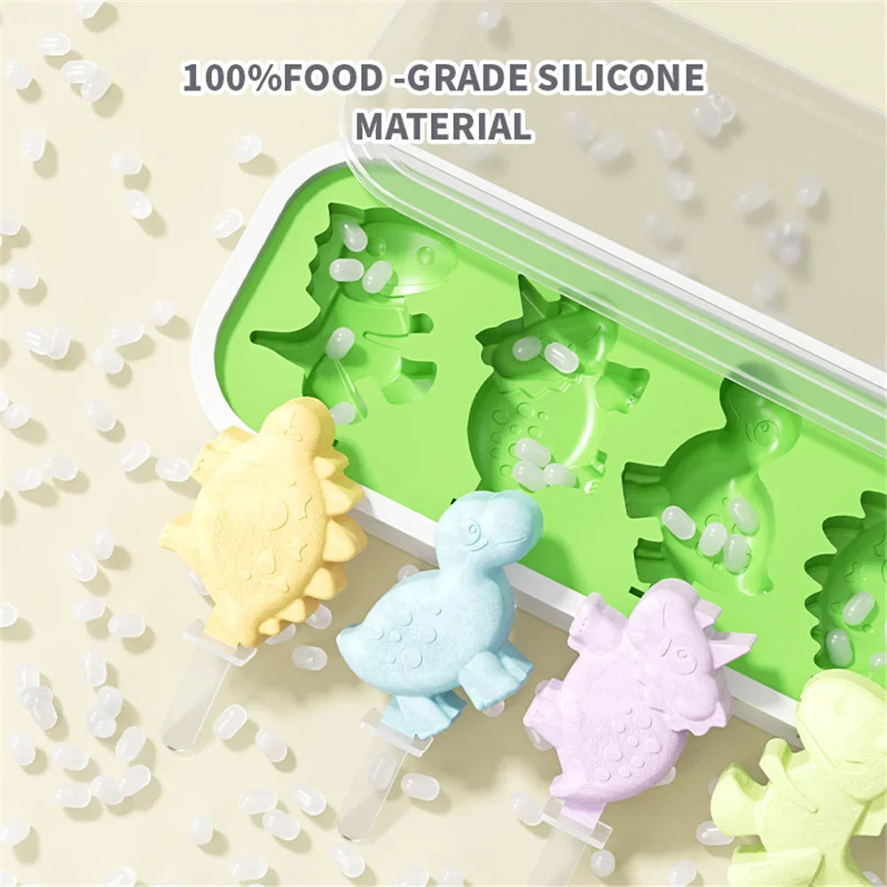 DIY Popsicle Mold Dinosaur Shape