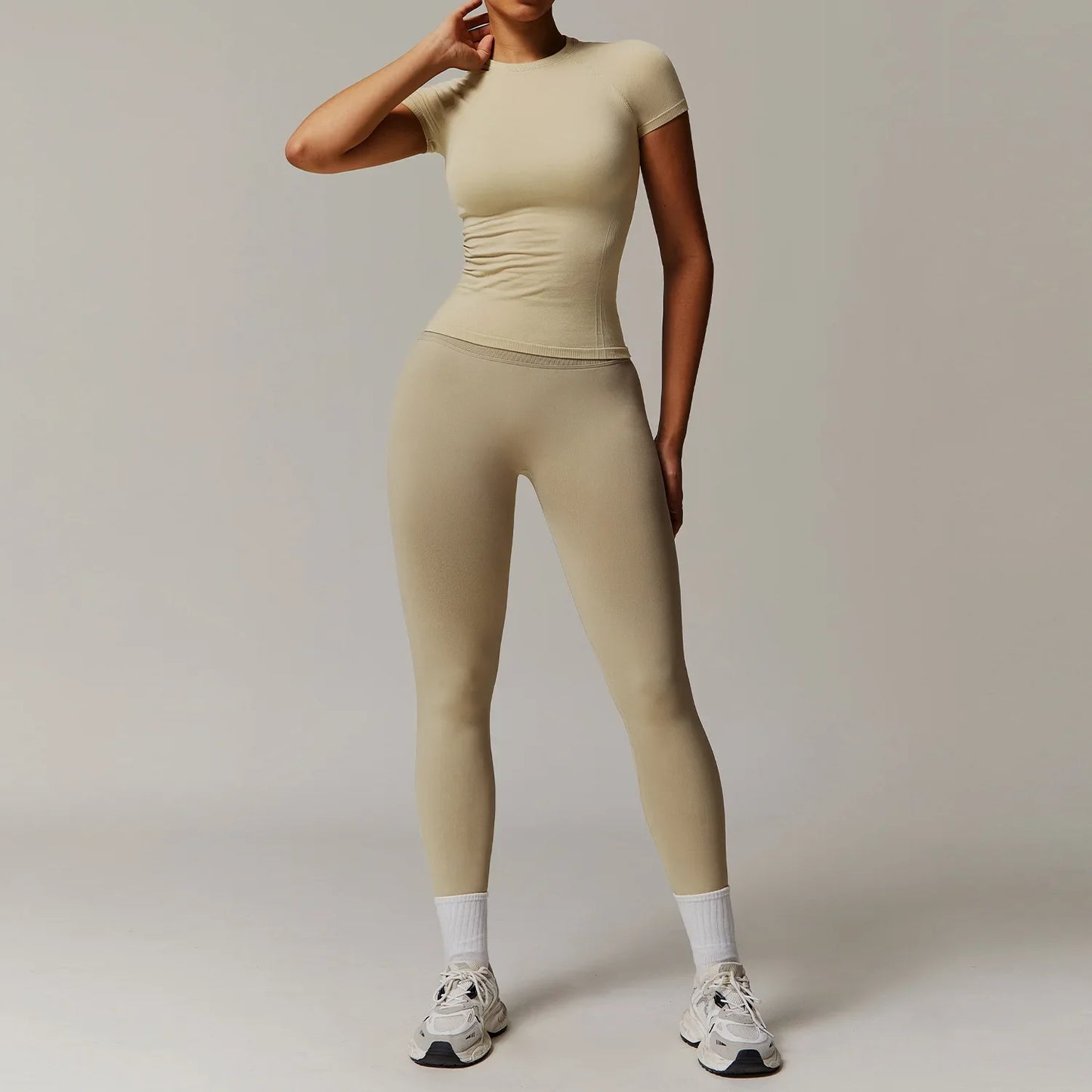 Seamless 2 Piece Fitness Leggings Set