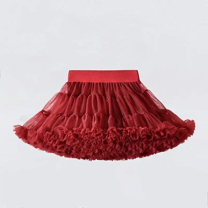 Lace Skirt Girls Fluffy Tutu Skirt