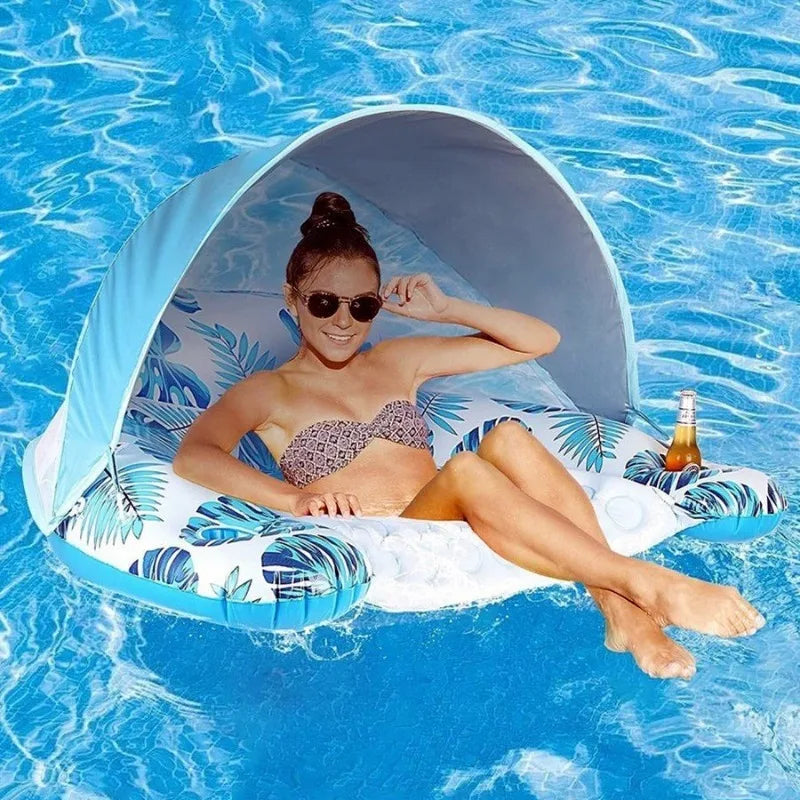 1pc Inflatable U-Shaped Pool Float