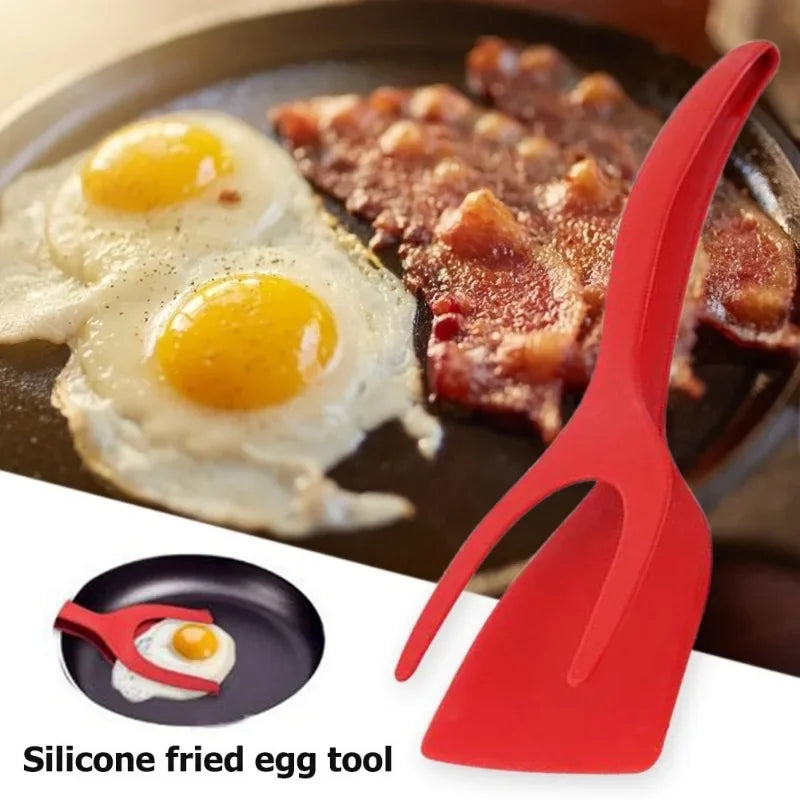2 in1 Silicone Clip Spatula for Frying - MONLANE