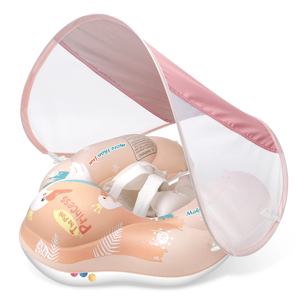 Baby Swimming Float With Canopy Splash
