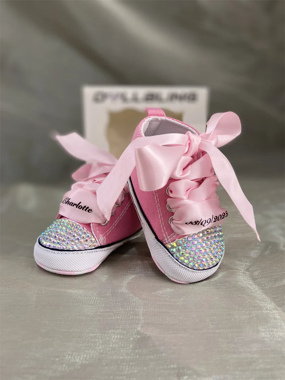 Diamond Baby Shoes Pacifier Set - MONLANE