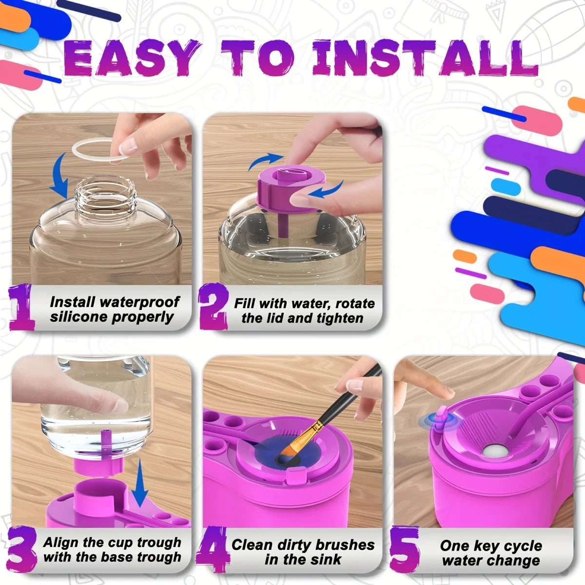 Automatic Paint Brush Cleaning Machine