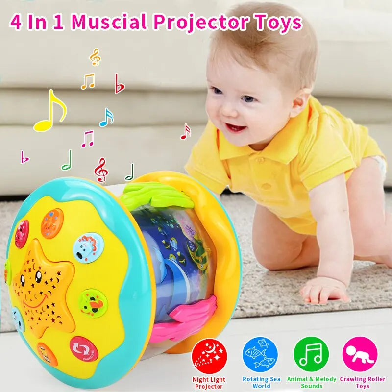 Baby tummy time toy- Ocean Rotating Projector - MONLANE
