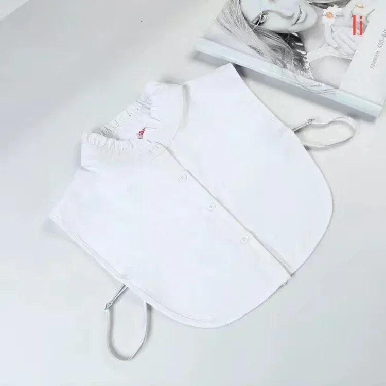 1Pc Solid Color Detachable Shirt