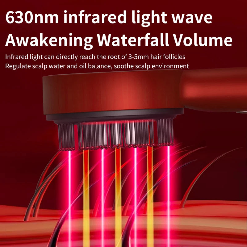 Red Light Electric Massage Comb